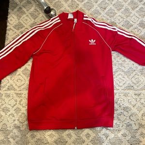 Adidas Red Zip Up Jacket